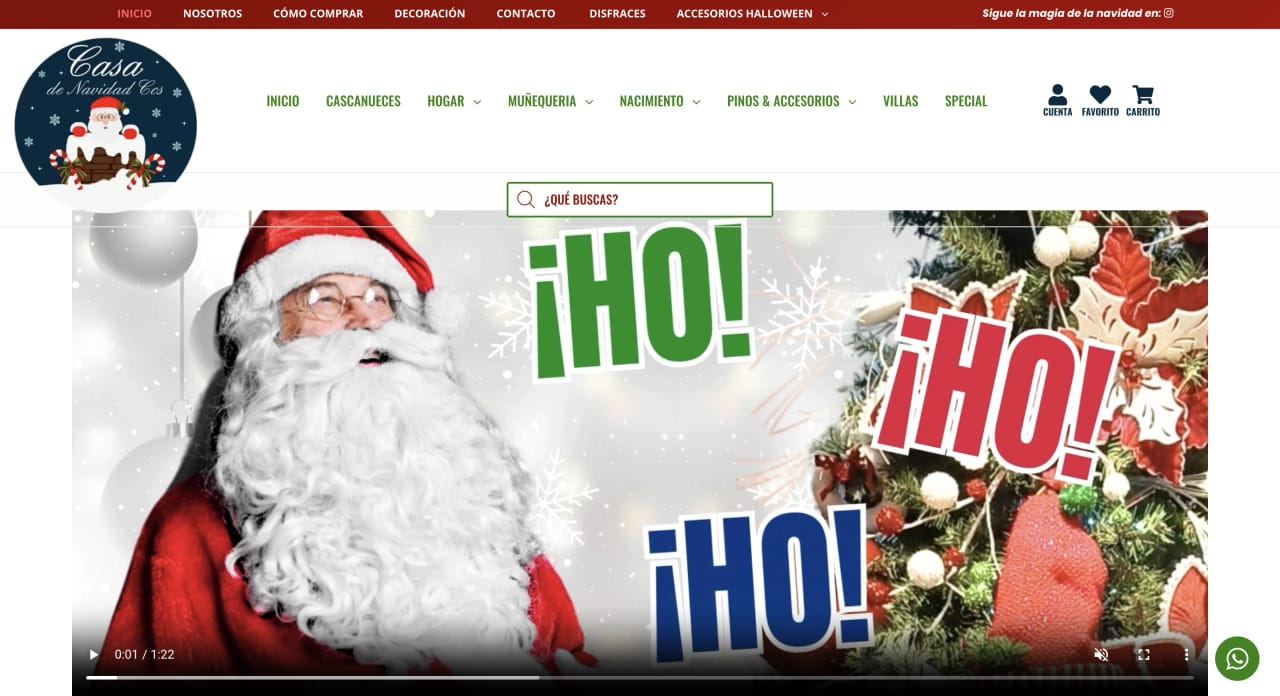 Casa Navidad - eCommerce con más de 3.000 productos